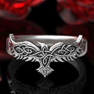 Celtic Raven Ring